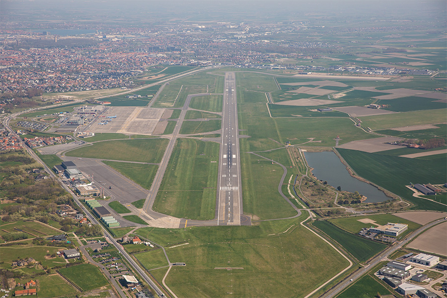 Startbaan Luchthaven Oostende-Brugge krijgt renovatie