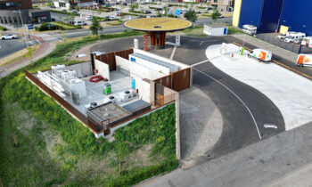 Keerwanden op maat voor Fountain Fuel waterstof tankstation 12