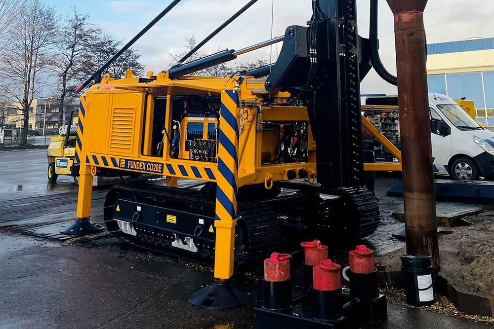 Zero-emissie funderingsmachine voor nog duurzamere bouwprojecten