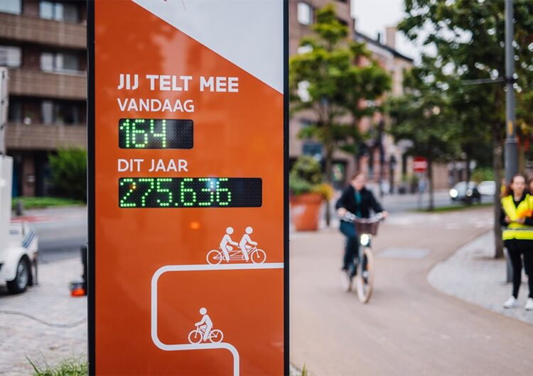 Fietstellers tonen stijging in fietsverkeer naar school en werk 3
