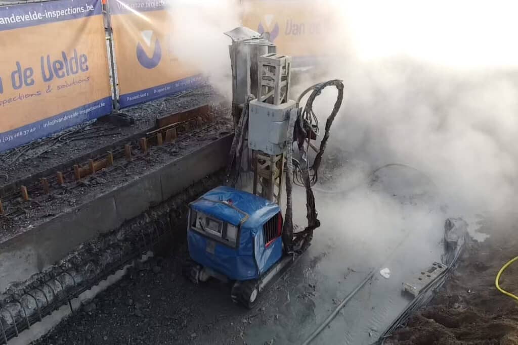 Hompert-Renes: duurzaam en efficiënt slopen dankzij hydrodemolition