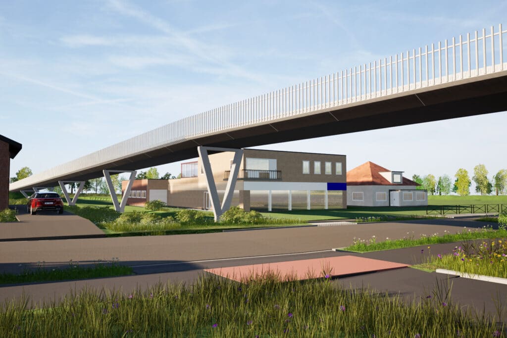 Nieuwe fietsbrug Opwijk maakt Leirekensroute pak veiliger