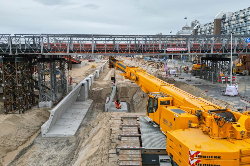 Unieke keerwanden versterken kustlijn bij renovatie Middenboulevard Scheveningen