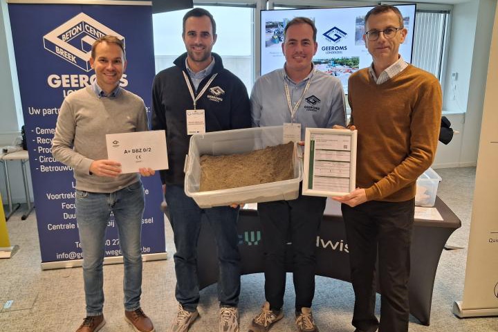 Geeroms Wegenbouw als eerste gecertificeerd voor hoogwaardig betonbrekerzand (type A+) 10