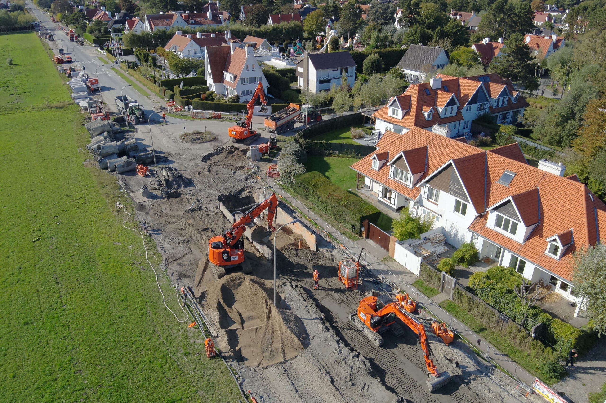 Grote riolerings- en wegenwerken in Zoutelaan draaien op volle toeren 4
