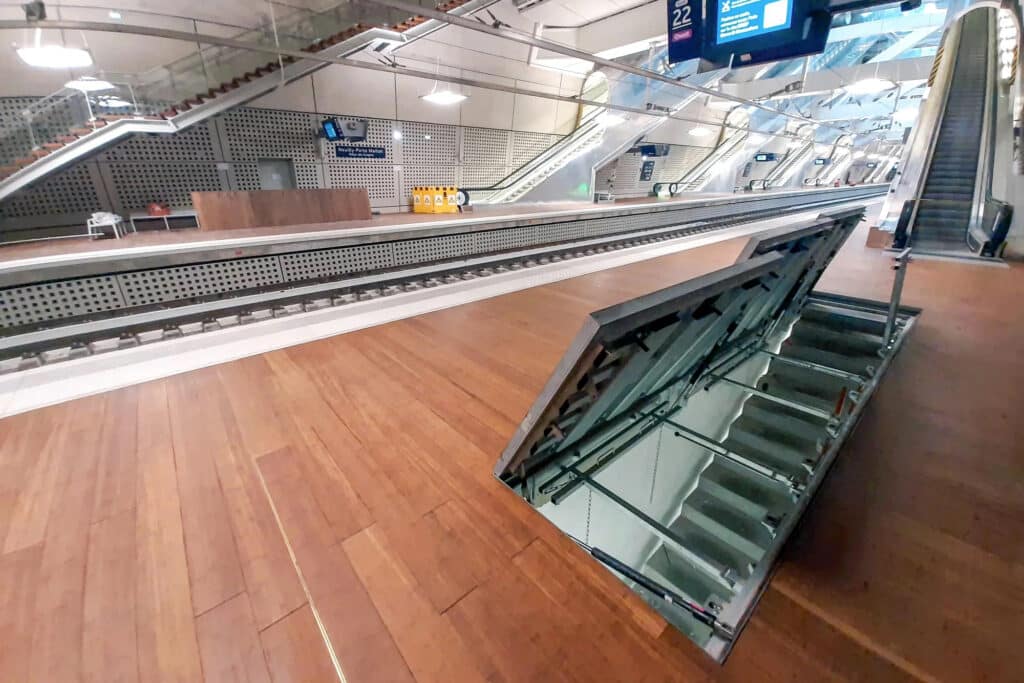 Veilig en snel toegang tot technieken onder station Parijs 1