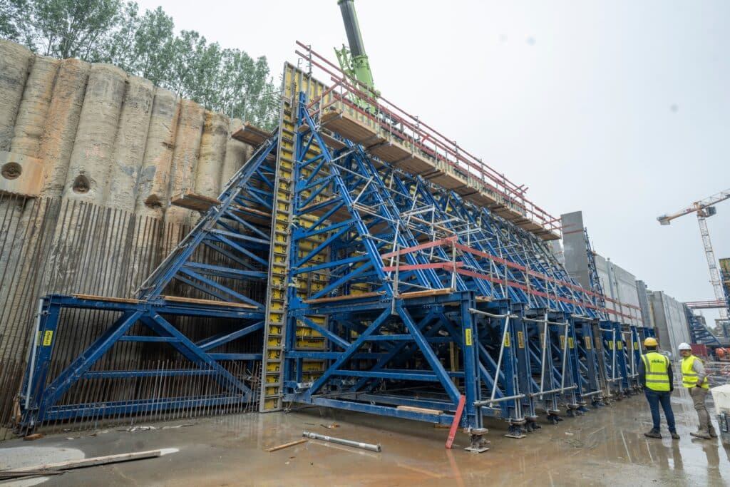 Doka België ondersteunt de bouw van de nieuwe sluis van Obourg 2