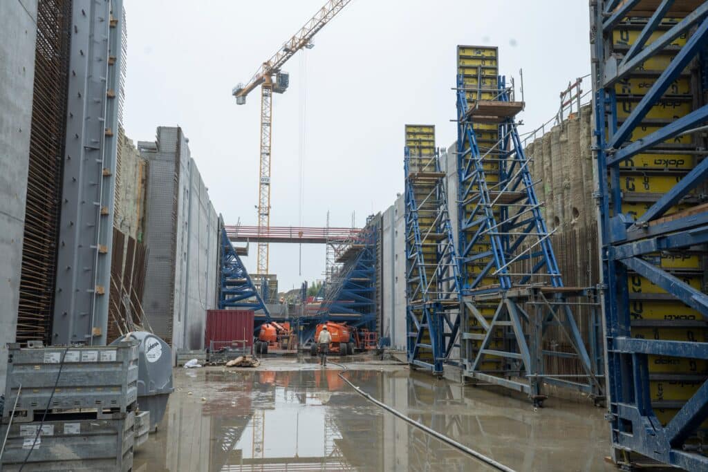 Doka België ondersteunt de bouw van de nieuwe sluis van Obourg 1