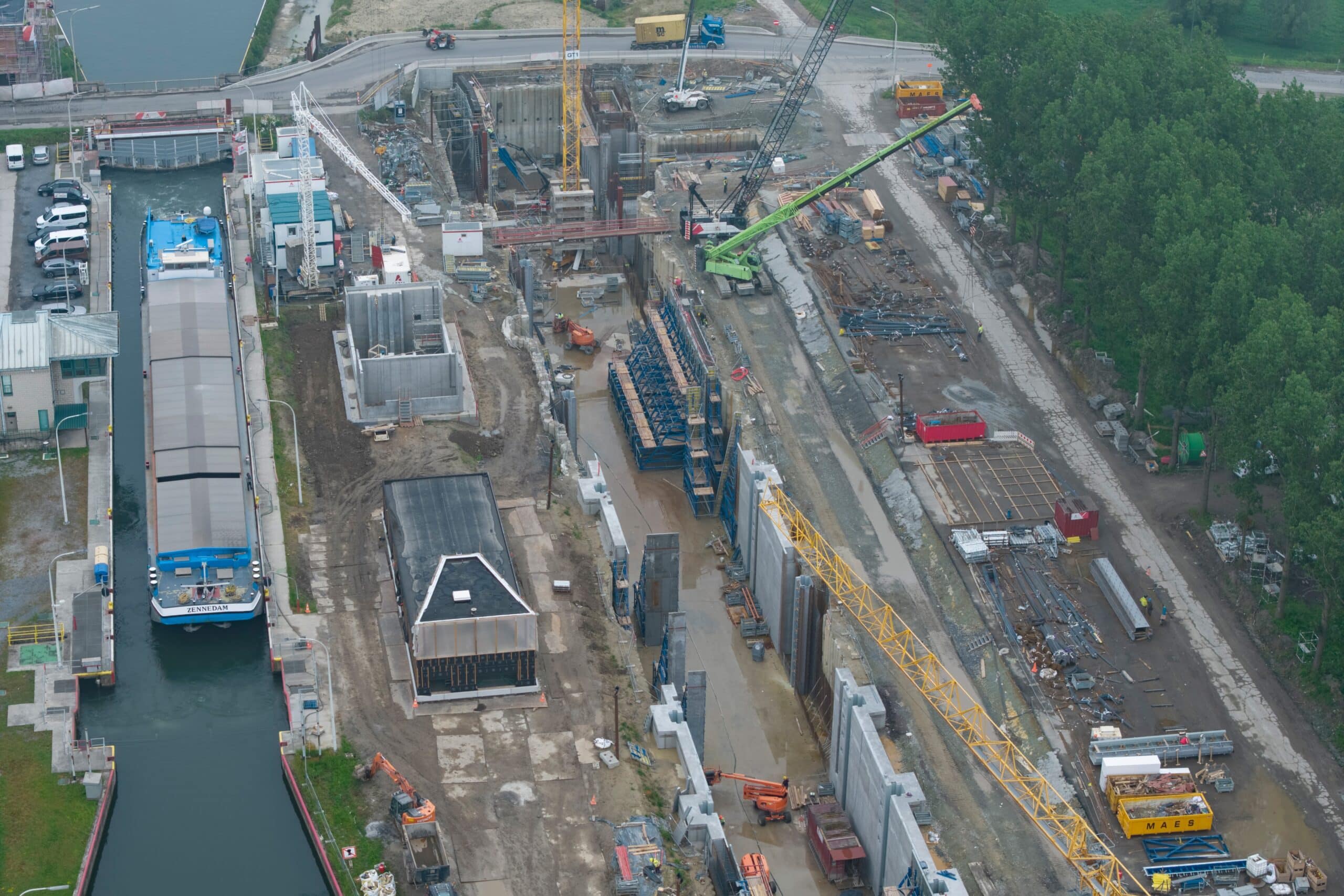 Doka België ondersteunt de bouw van de nieuwe sluis van Obourg 1