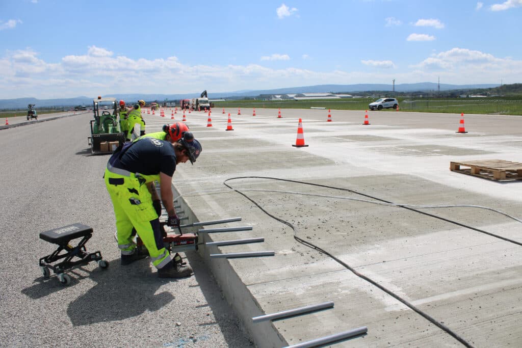 Betonbewerkingen op het ritme van een actieve luchthaven 4