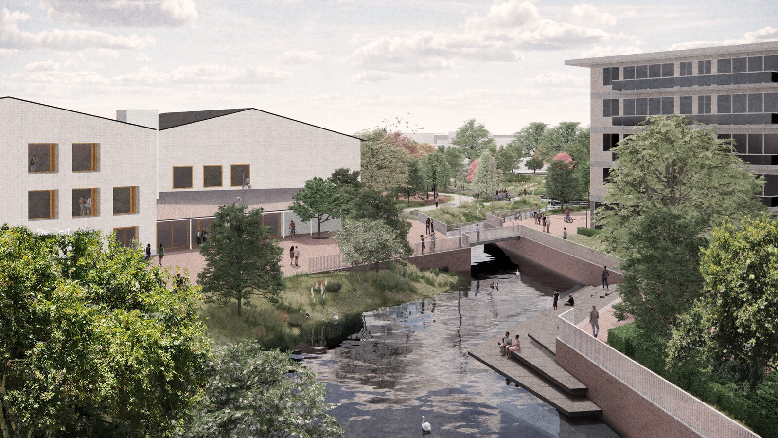 Water, groen en beleving komen terug naar het hart van het dorp