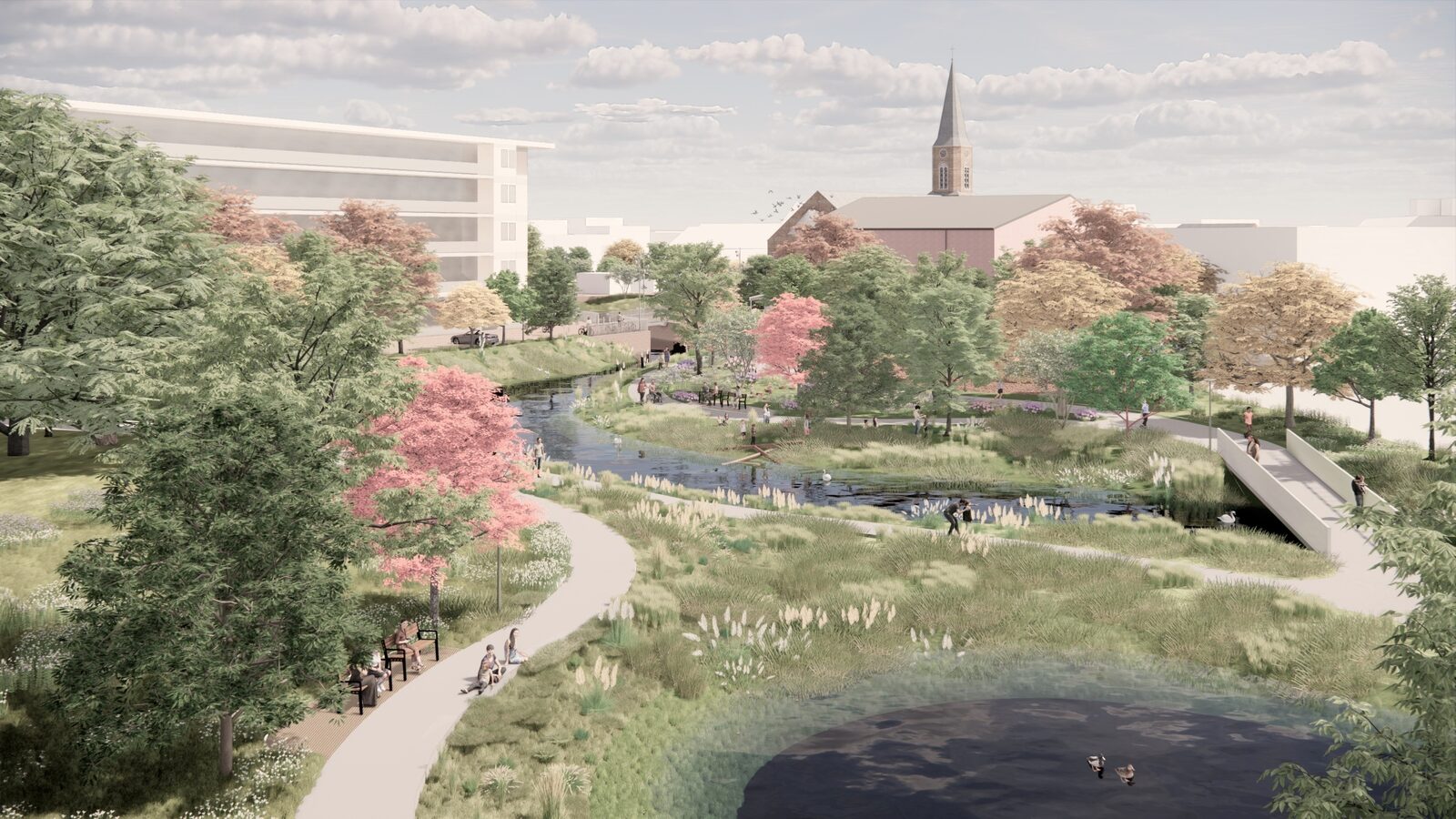 Water, groen en beleving komen terug naar het hart van het dorp 2